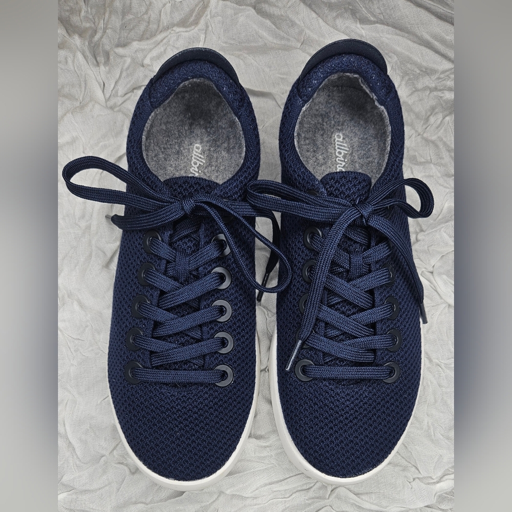 Allbirds Navy Tree Runners Sneakers Size 9